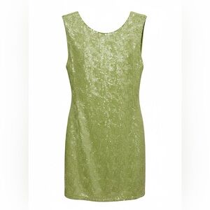 Alice + Olivia Moss Sequin Dress Size 4 Style C301632532 IMPERFECT (please read)